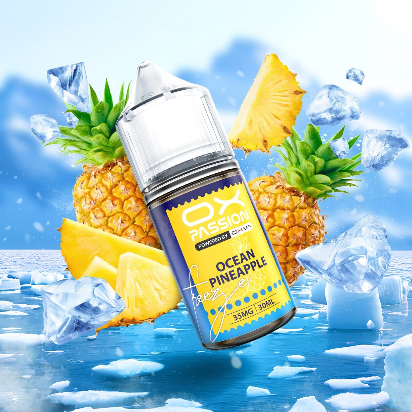 Ox Passion Freeze Flavor Ocean Pineapple 30ml By Oxva
