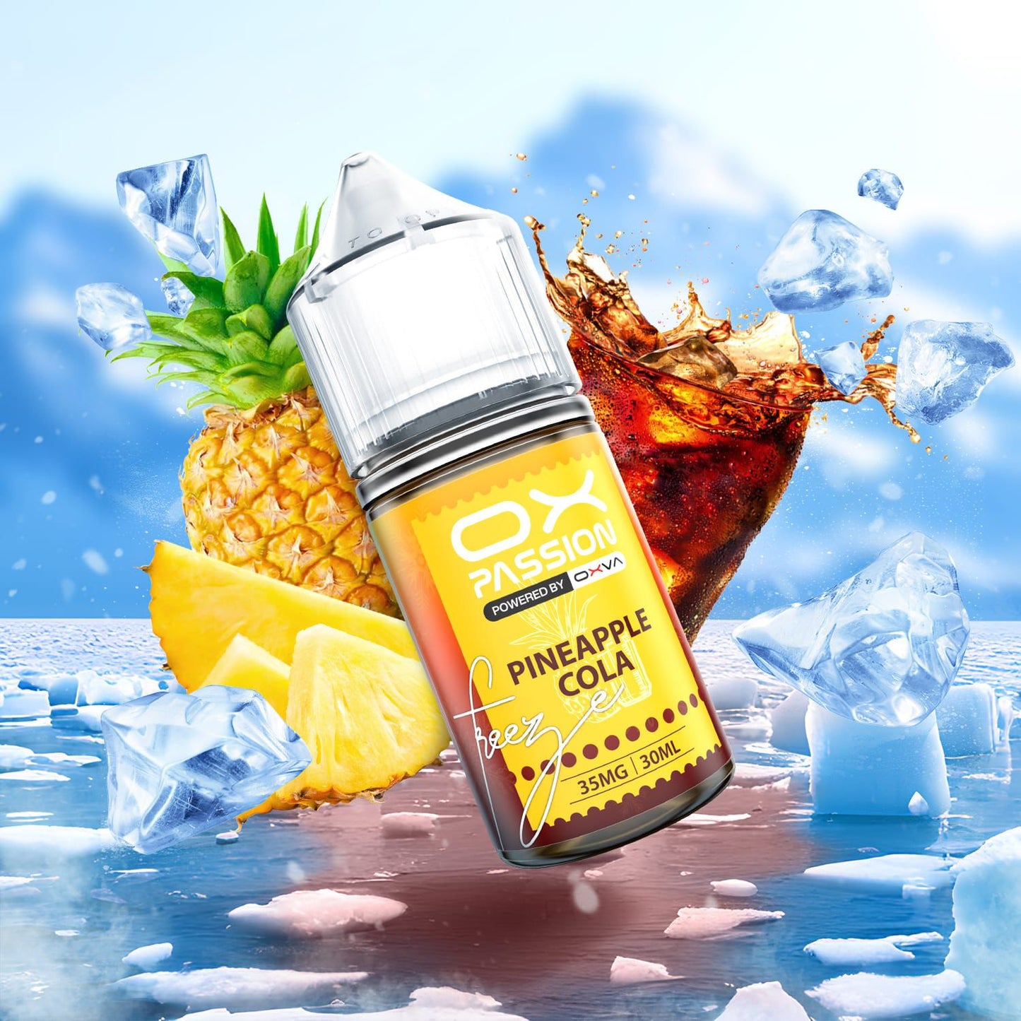 Ox Passion Freeze Flavor Pineapple Cola 30ml By Oxva