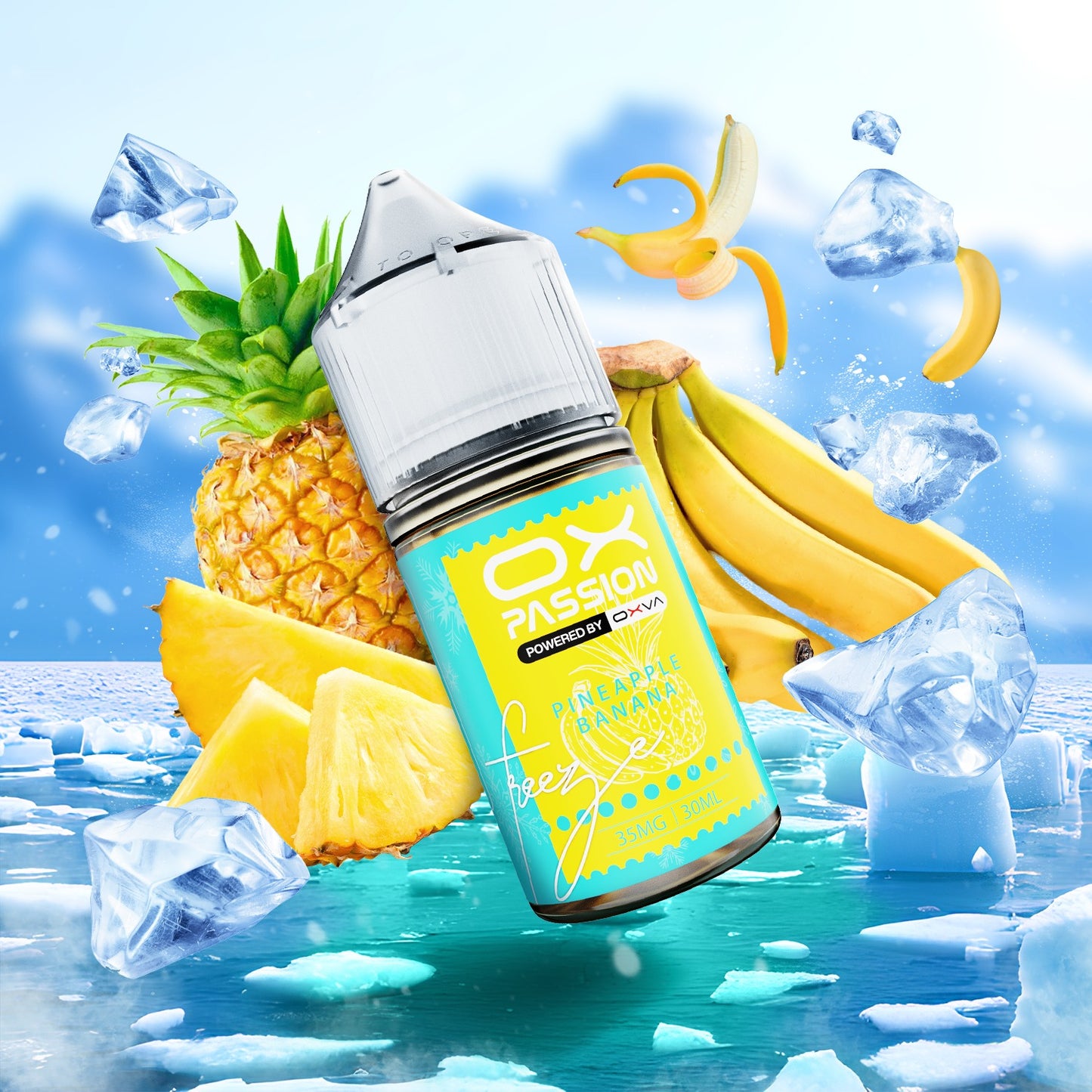 Ox Passion Freeze Flavor Pineapple Banana 30ml By Oxva