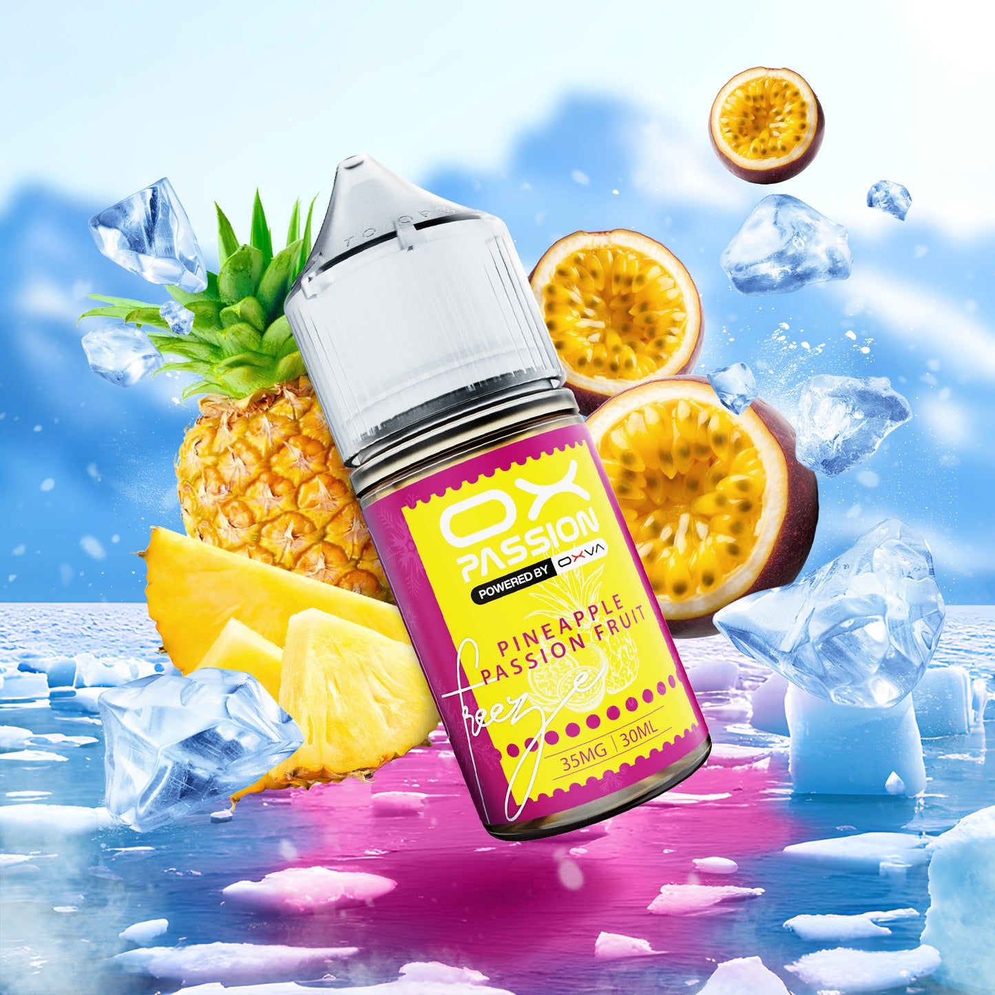 Ox Passion Freeze Flavor Pineapple Passionfruit 30ml By Oxva