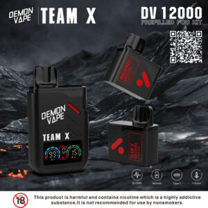 Team X DV Refillable 3% 12,000 Puffs Disposable only Pod