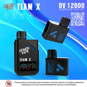 Team X DV Refillable 3% 12,000 Puffs Disposable only Pod