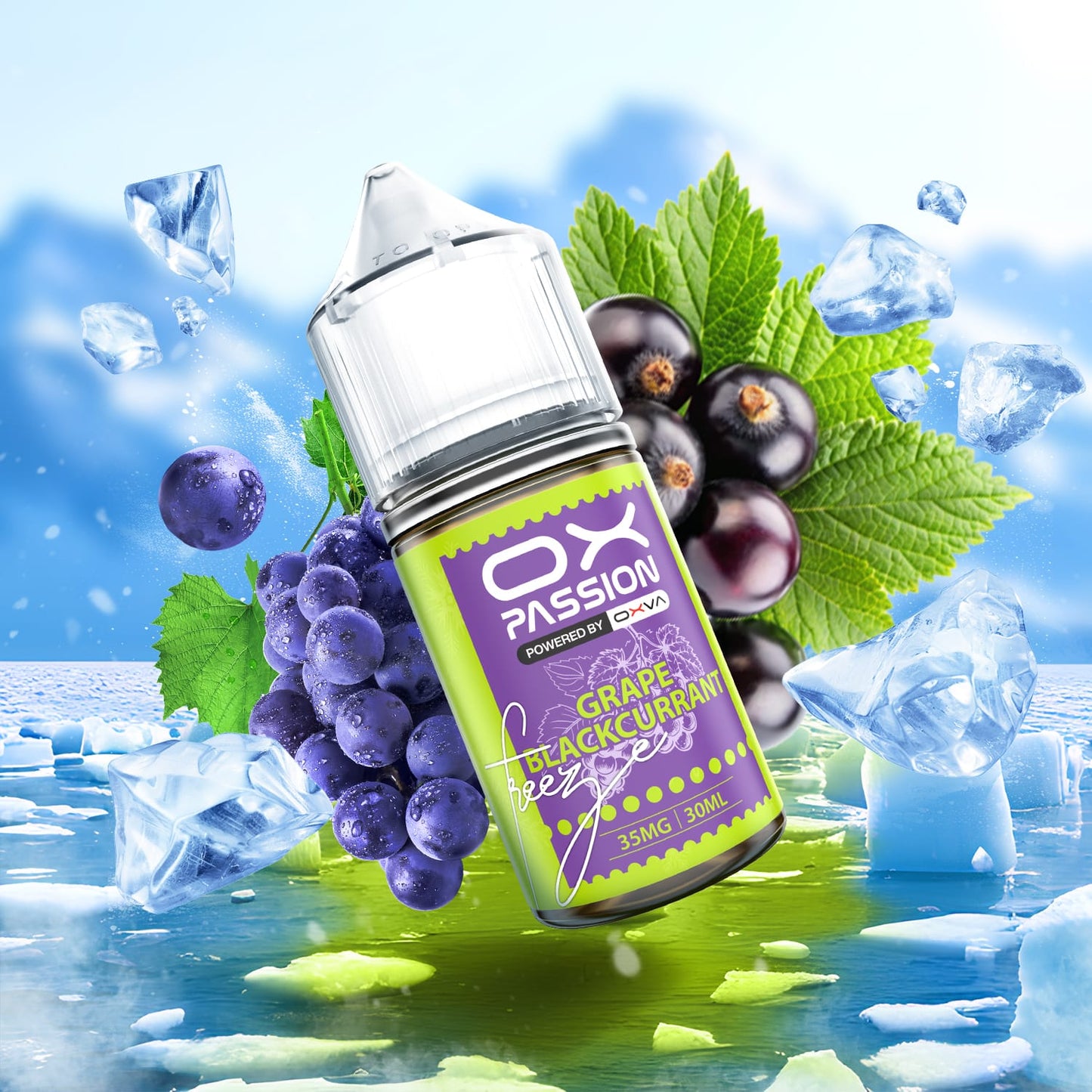 Ox Passion Freeze Flavor Grape Blackcurrant 30ml By Oxva