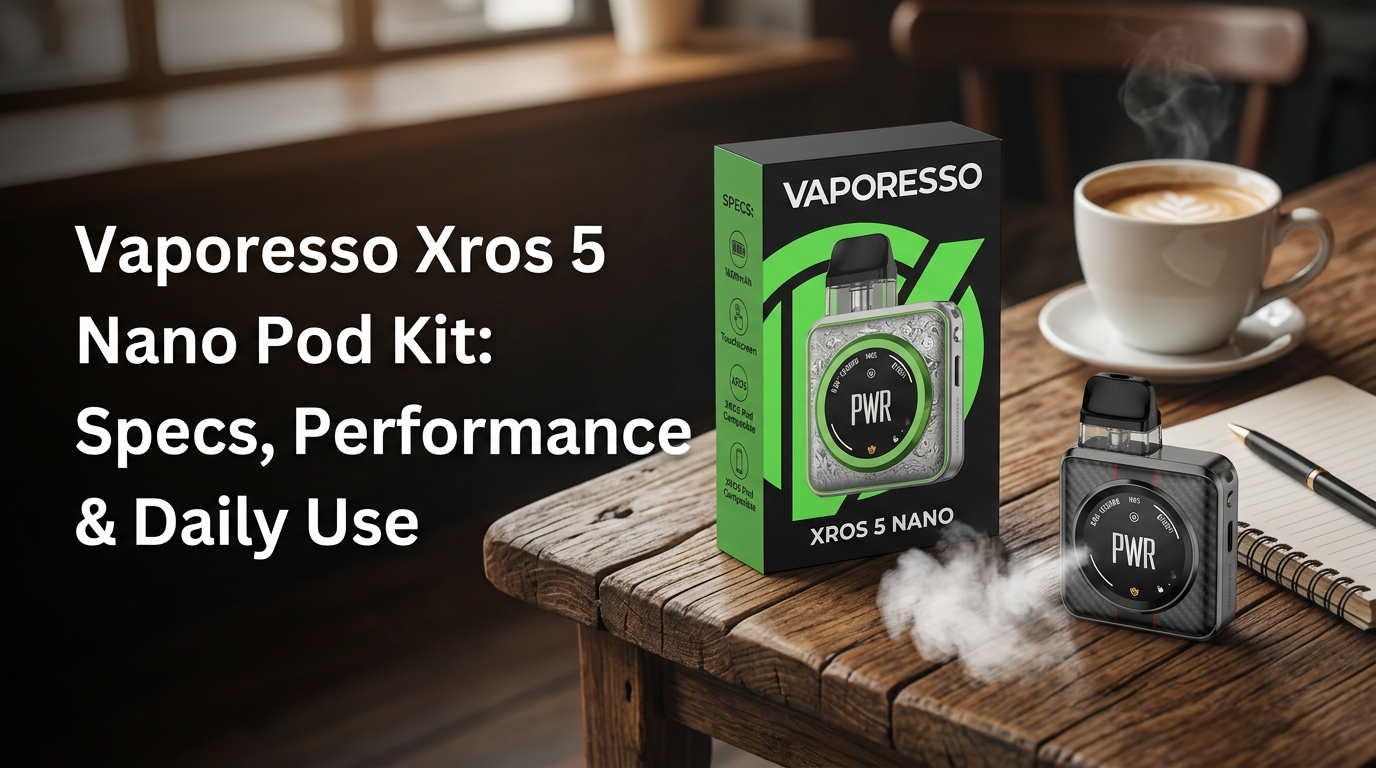 Vaporesso Xros 5 Nano: Specs, Performance & Daily Use Vegas Vapor Vaporesso Xros 5 Nano: Specs, Performance & Daily Use Vegas Vapor