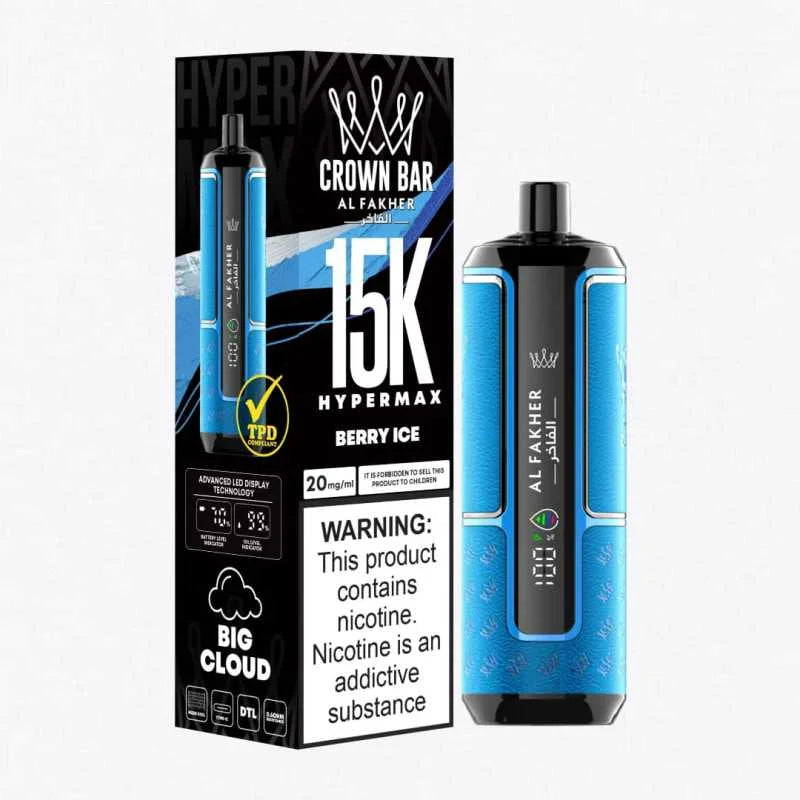 AL FAKHER CROWN BAR HYPER MAX 15K PUFFS DISPOSABLE VAPE