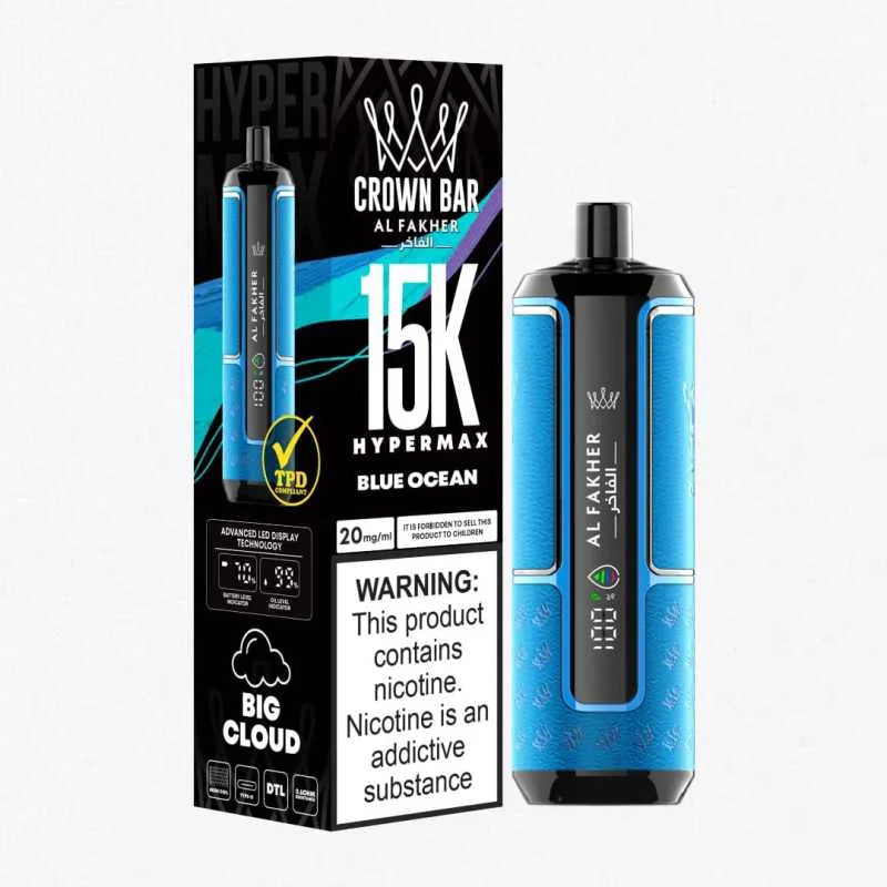 AL FAKHER CROWN BAR HYPER MAX 15K PUFFS DISPOSABLE VAPE