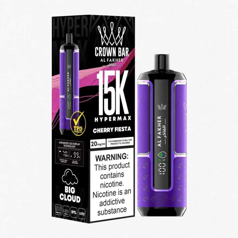 AL FAKHER CROWN BAR HYPER MAX 15K PUFFS DISPOSABLE VAPE