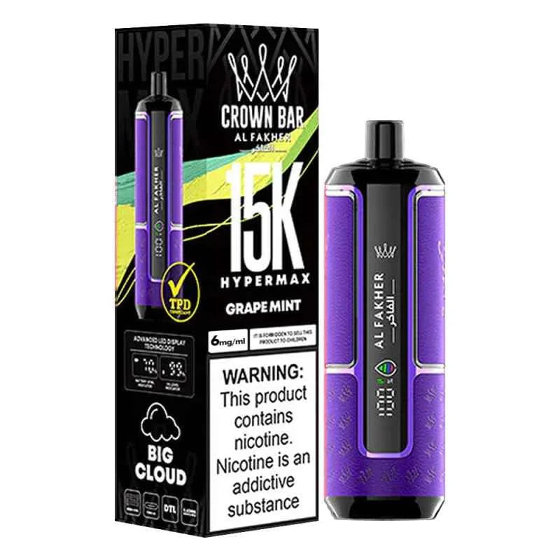 AL FAKHER CROWN BAR HYPER MAX 15K PUFFS DISPOSABLE VAPE