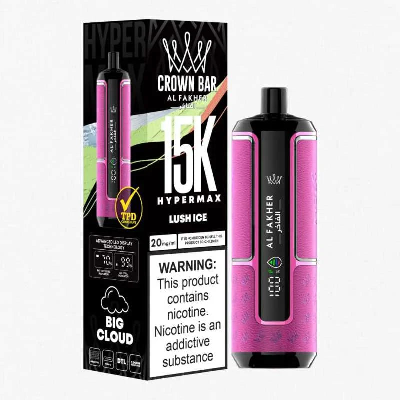 AL FAKHER CROWN BAR HYPER MAX 15K PUFFS DISPOSABLE VAPE