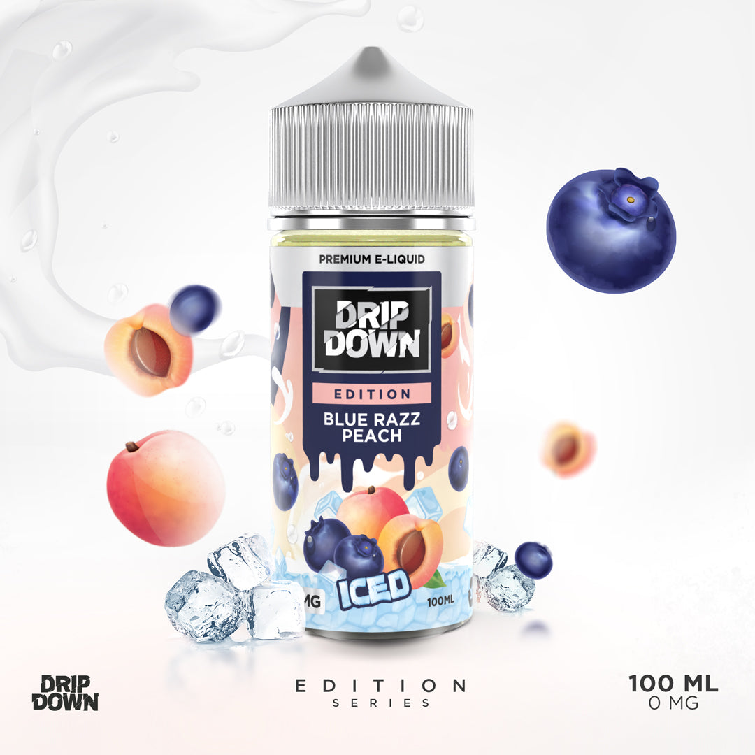 Drip Down Blue Razz Peach Ice Edition Series 100ml