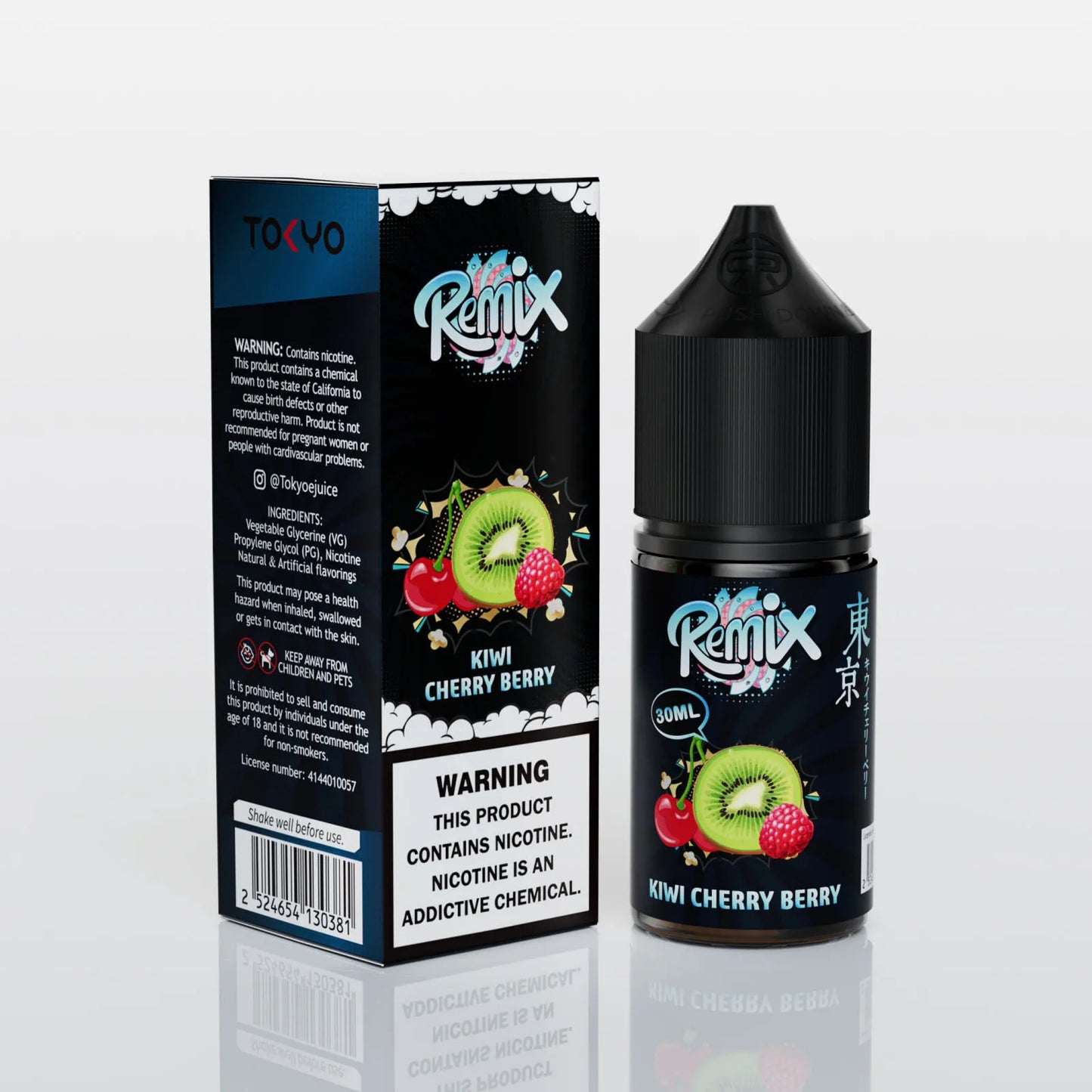 Tokyo Remix Saltnic Kiwi Cherry Berry 30ml