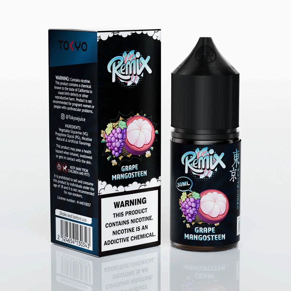 Tokyo Remix Saltnic Grape Mangosteen  30ml