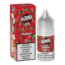 Bazooka Sour Straws Salt Ice Strawberry 30ml